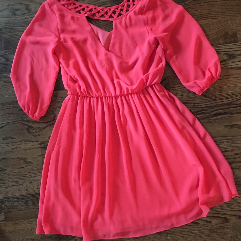 Coral dress